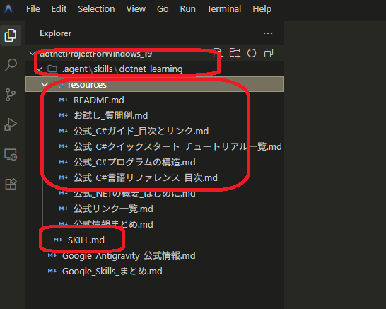 SKILLS の最小構成