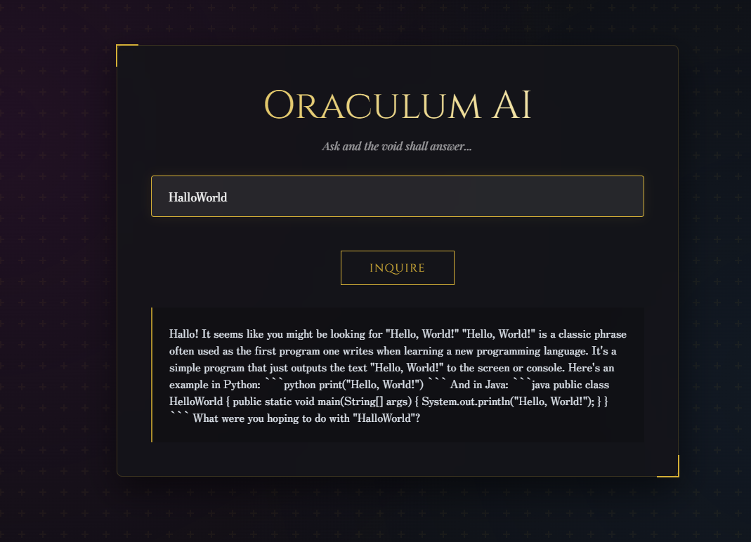 cloudrun_ask の実行画面。質問を入力して Gemini が答える様子